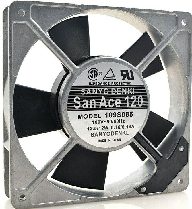 Sanyo 109S485 100V 0.16/0.14A 13.5/12W Cooling Fan Sanyo 109S485 100V 0.16/0.14A 13.5/12W Cooling Fan
